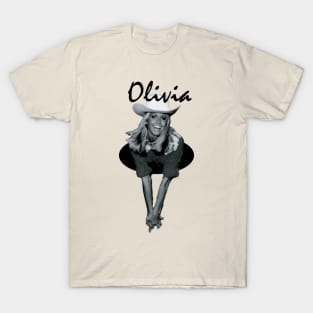 Olivia Newton-John / 80s Vintage Fan Design T-Shirt